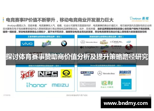 探讨体育赛事赞助商价值分析及提升策略路径研究