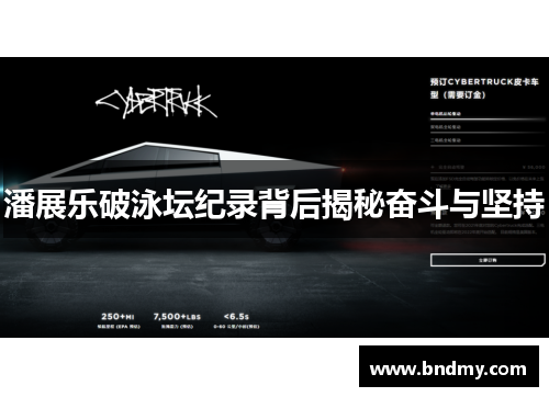 潘展乐破泳坛纪录背后揭秘奋斗与坚持